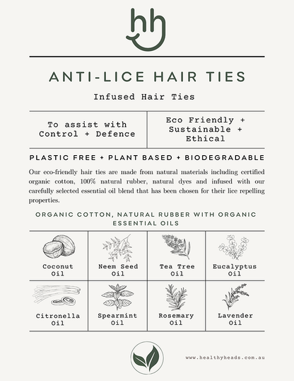 Anti Lice Hair Ties (10pk)
